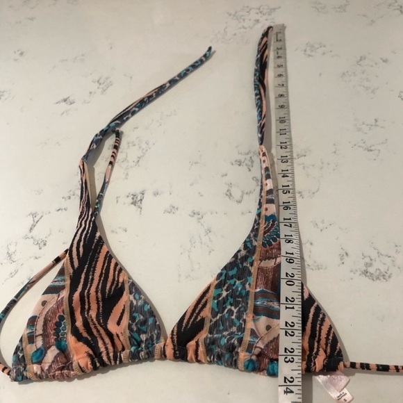 Victoria’s Secret swimsuit top strap tie multi color boho size:S - Picture 11 of 12